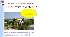 Desktop Screenshot of finca-privatgarten.com