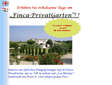 Tablet Screenshot of finca-privatgarten.com